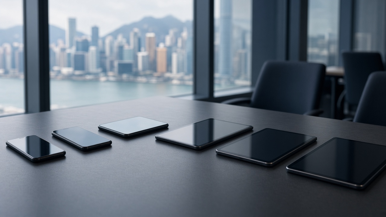 Organization-owned smartphones and tablets prepared for supervised fleet enrollment
